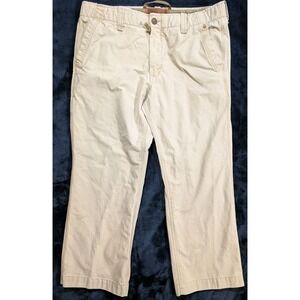 Vintage Gap 1969 Rugged Khaki Safari Style Wide Leg Pants Size 40x30 Beige Y2K